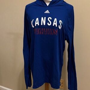 Adidas Blue Kansas Jayhawks Hoodie